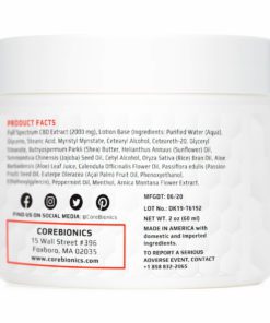 CoreActive CBD Cream 2000mg - Facts